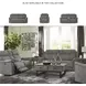 Next-Gen DuraPella Slate Performance Fabric 80" Power Reclining Sofa