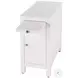 Nora Smooth White 1 Door End Table
