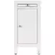 Nora Smooth White 1 Door End Table