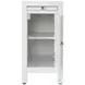 Nora Smooth White 1 Door End Table