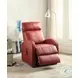 Ricardo Red Synthetic Leather Power Recliner with Lift