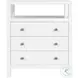 Nora Smooth White 3 Drawer Tall Nightstand