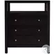 Nora Antique Coffee 3 Drawer Tall Nightstand