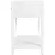 Nora White 1 Drawer Nightstand