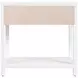 Nora White 1 Drawer Nightstand
