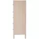 Nora Antique Taupe 36" Rectangular 5 Drawer Tall Dresser