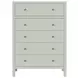 Nora Sage Green 5 Drawer Tall Dresser