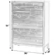 Nora Sage Green 5 Drawer Tall Dresser