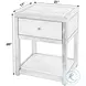 Nora Smooth White 1 Drawer Nightstand