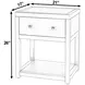Nora Light Oak 1 Drawer Small Nightstand