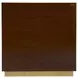 Francois Antique Gold Leather Upholstered 3 Drawer Accent Chest