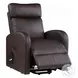 Ricardo Brown Synthetic Leather Power Recliner with Lift