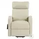 Ricardo Beige Synthetic Leather Power Recliner with Lift