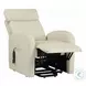 Ricardo Beige Synthetic Leather Power Recliner with Lift