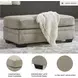 Stonemeade Taupe Ottoman