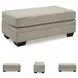 Stonemeade Taupe Ottoman