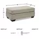 Stonemeade Taupe Ottoman