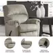 Stonemeade Taupe Rocker Recliner