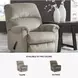 Stonemeade Taupe Rocker Recliner