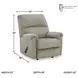 Stonemeade Taupe Rocker Recliner