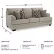 Stonemeade Taupe 92" Sofa