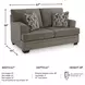 Stonemeade Nutmeg 67" Loveseat