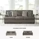 Stonemeade Nutmeg 92" Sofa