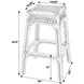 Antigua Natural 30" Square Barstool