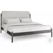 Campaign Ivory and Brushed Deep Bronze King Upholstered Bed