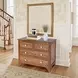 Rashmi Brown and Bone Inlay 4 Drawer Accent Chest