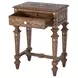 Rashmi Brown and White Rectangular End Table