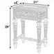 Rashmi Brown and White Rectangular End Table