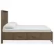 Lindon Belgian Wheat and Coffee Bean Queen Storage Panel Bed