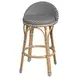 Inez Gray and White Counter Height Stool