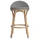 Inez Gray and White Counter Height Stool