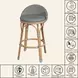 Inez Gray and White Counter Height Stool