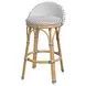 Inez Black and White Counter Height Stool