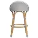 Inez Black and White Counter Height Stool