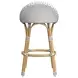 Inez White and Gray Counter Height Stool