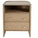 Colin Natural Oak 2 Drawer Open Nightstand