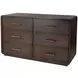 Keenan Brown Sugar Espresso 6 Drawers Dresser