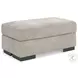 High Profile Taupe Ottoman