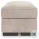 High Profile Taupe Ottoman