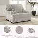 High Profile Taupe Oversized Chair