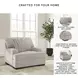 High Profile Taupe Oversized Chair