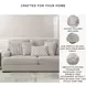High Profile Taupe 94" Sofa