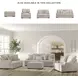 High Profile Taupe 94" Sofa