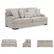 High Profile Taupe 94" Sofa