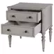 Ginny Gray Smoke 2 Drawer Accent Chest