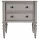 Ginny Gray Smoke 2 Drawer Accent Chest